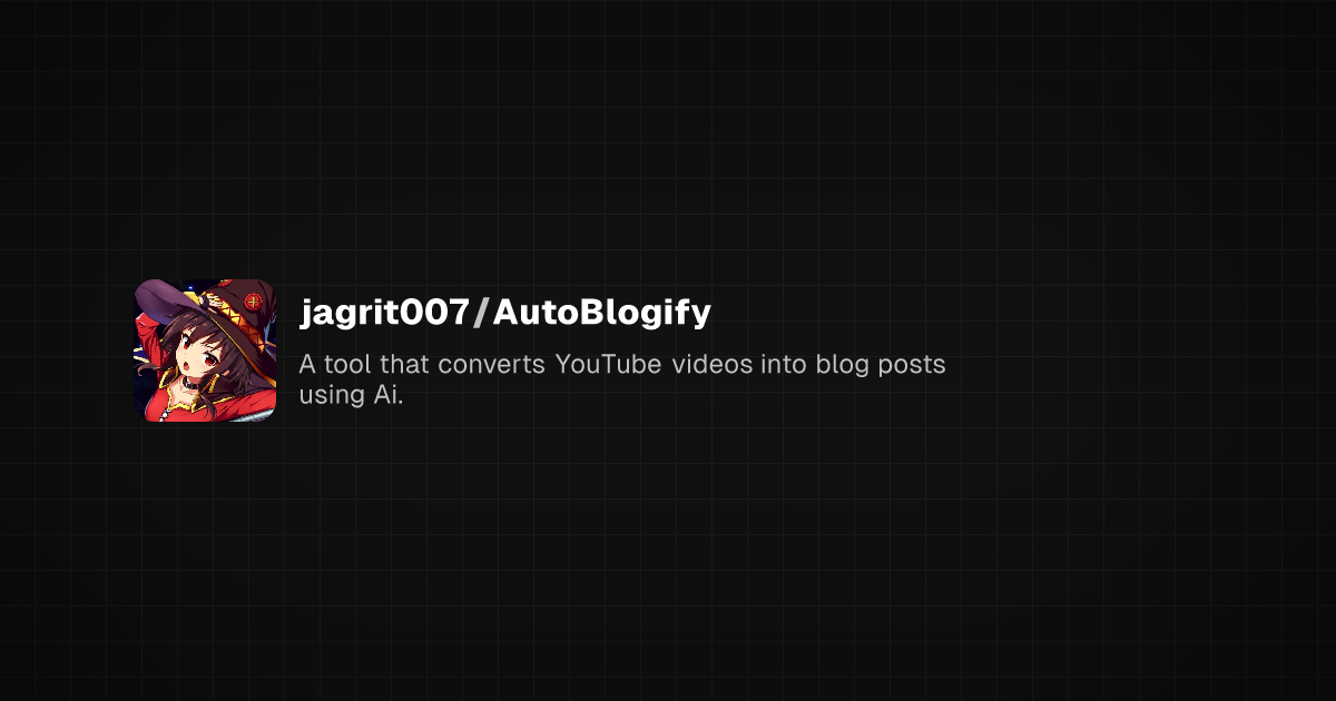 Preview of AutoBlogify