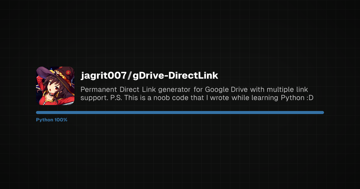 Preview of gDrive-DirectLink