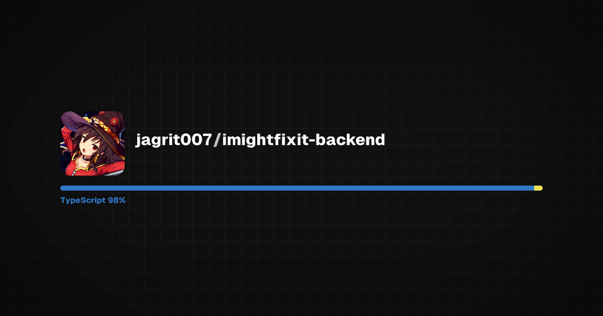 Preview of imightfixit-backend